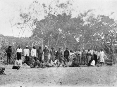 group of aboriginal people at the hull river settlement  cc libraries