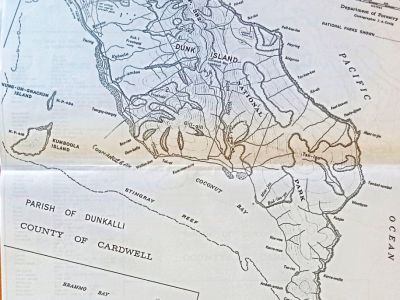 map of dunk island national parks