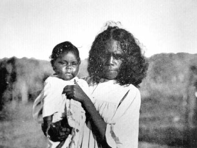 mother and child  hull river settlement state library of qld